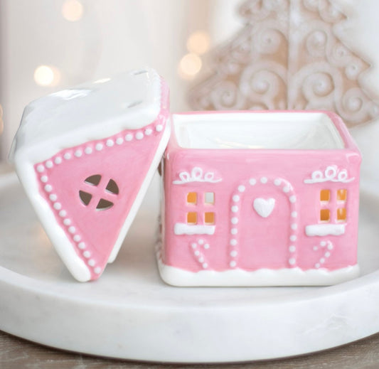 Pink Gingerbread House Burner