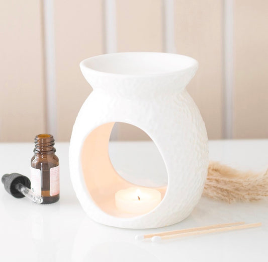 Dimpled White burner