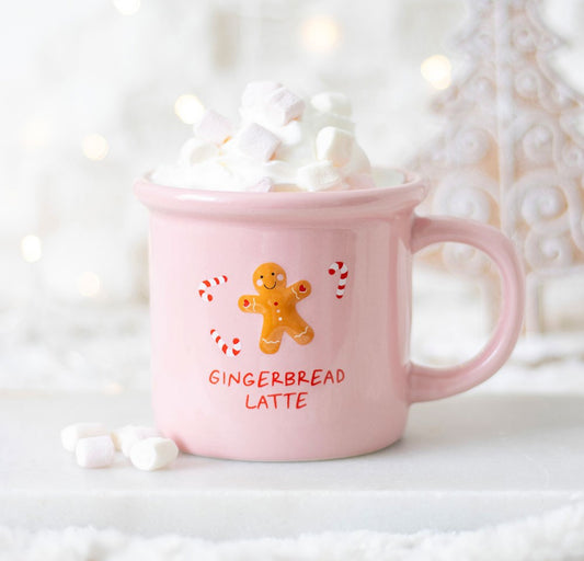 Pink Gingerbread Mug